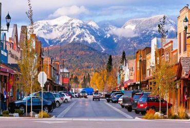 Whitefish, Montana vào mùa đông 